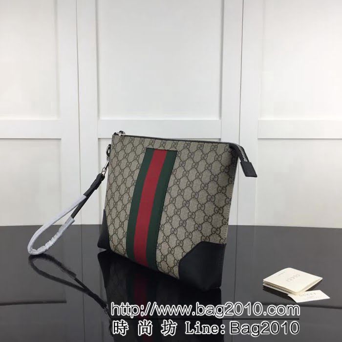 GUCCI古馳原單 新款專櫃品質原單貨實物實拍523603 啡pvc克皮手包 HY1192